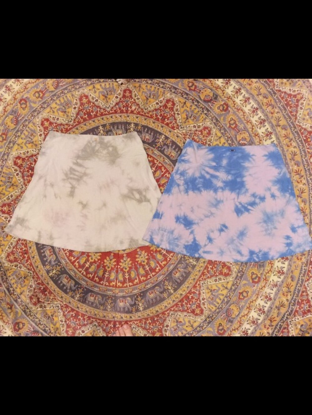PINK Victoria's Secret Tie-Dye Circle Skirts in Blue & Gray